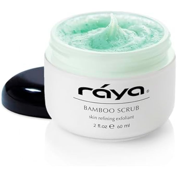 Raya BAMBOO FACIAL SCRUB (R-125) | HERBAL EXFOLIATING AND REFINING TREATMENT FOR DRY SKIN | HELPS REDUCE FINE LINES AND WRINKLES | MADE WITH BAMBOO AND JOJOBA BEADS - Image 1